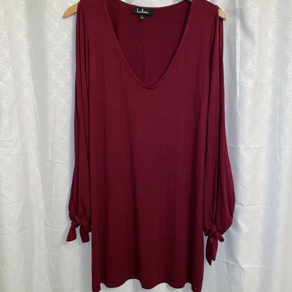 Lulus Open Arm Mini Dress Cranberry Women’s size L